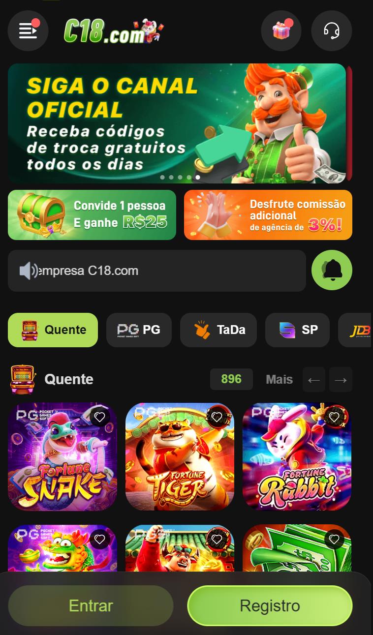 c18.Com - Caça-Níqueis Online Cassino